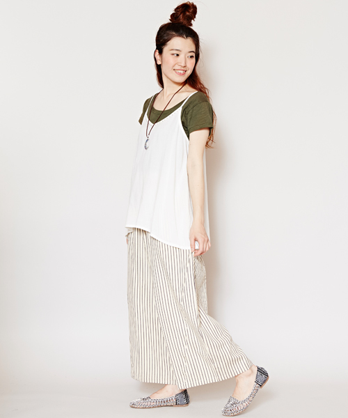 チャイハネ（チャイハネ）の「【チャイハネ】yul ソレイユキャミソール（キャミソール・レディース・ブルー/ターコイズブルー/オフホワイト/ブラック/キャメル・FREE）」の7枚目の写真