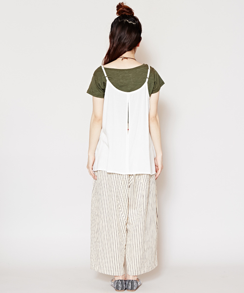 チャイハネ（チャイハネ）の「【チャイハネ】yul ソレイユキャミソール（キャミソール・レディース・ブルー/ターコイズブルー/オフホワイト/ブラック/キャメル・FREE）」の8枚目の写真