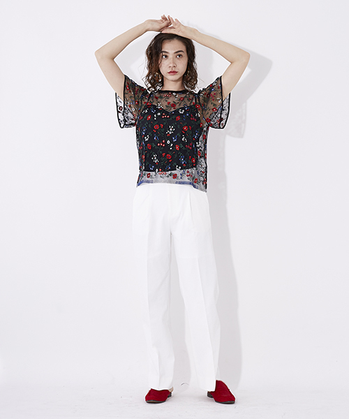 UNITED TOKYO（ユナイテッドトウキョウ）の「シェルドライダブルパンツ（スラックス・レディース・ネイビー/ホワイト・1）」の17枚目の写真