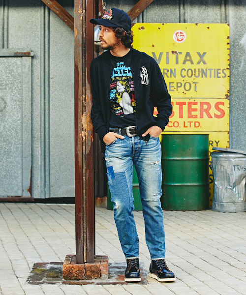 HYSTERIC GLAMOUR（ヒステリックグラマー）の「DR．HYS プリント Tシャツ（Tシャツ/カットソー・メンズ・レッド/グリーン/ブラック/ネイビー/ホワイト・MEDIUM/X-SMALL/SMALL/LARGE）」の7枚目の写真