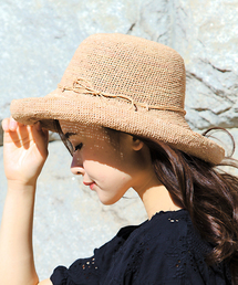 14+ | 天然素材のラフィアを帽子職人が手造りで編み込んだプレミアムハット(ハット)