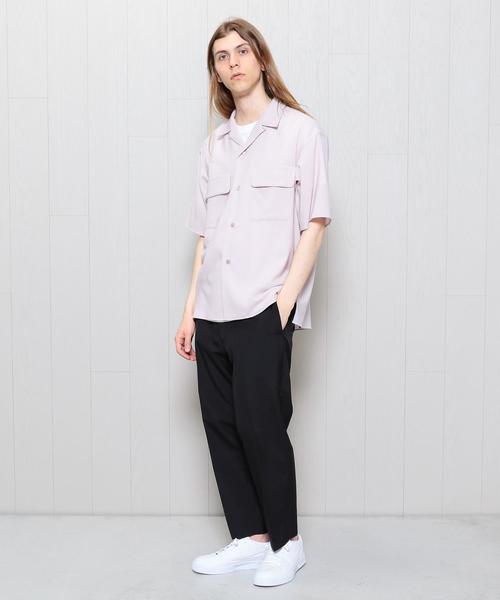 H beauty&youth WOOL GEORGETTE SHIRT Ｍ H beauty&youth WOOL GEORGETTE SHIRT M