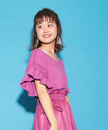 one after another NICE CLAUP | 袖フリルＴシャツ(Tシャツ/カットソー)