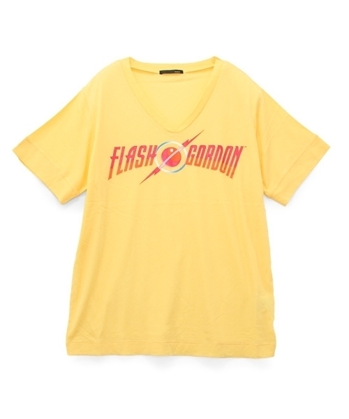Audition(オーディション)の「M0695 フラッシュゴードンVネックT(Tシャツ/カットソー・レディース・ホワイト/イエロー/ブラック・MEDIUM)」の16枚目の写真