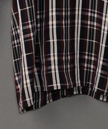 6（ロク）の「＜6(ROKU)＞MIX CHECK GATHER SLEEVE BLOUSE/ﾌﾞﾗｳｽ