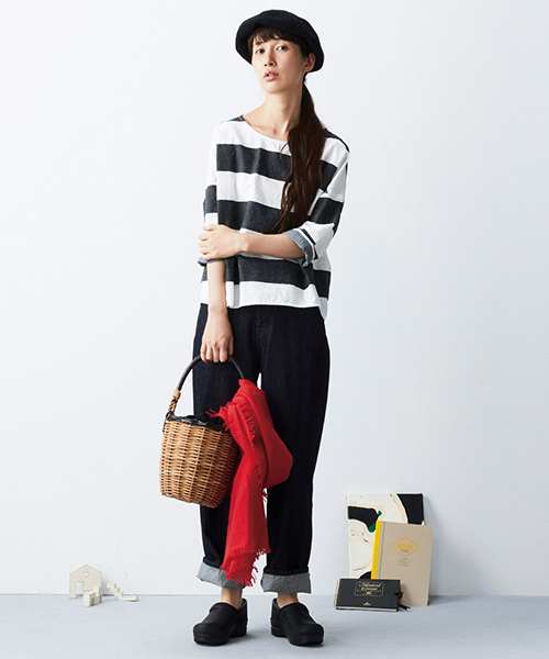 Sunny clouds（サニークラウズ）の「サニークラウズ　ブカジーンズ＜レディース＞（デニムパンツ・レディース・ダークインディゴブルー・61/70/58/73/67/64）」の2枚目の写真