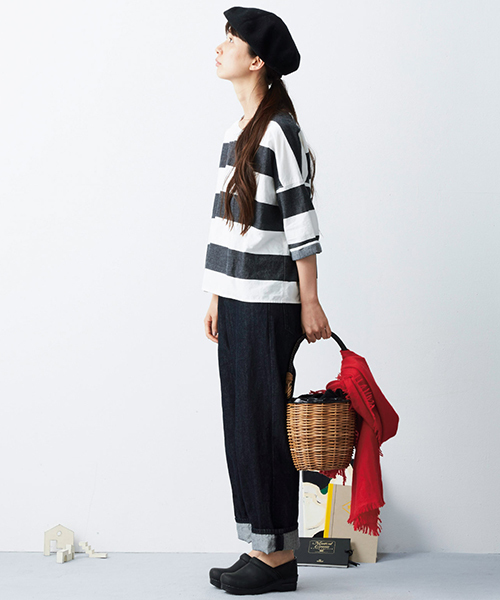 Sunny clouds（サニークラウズ）の「サニークラウズ　ブカジーンズ＜レディース＞（デニムパンツ・レディース・ダークインディゴブルー・61/70/58/73/67/64）」の3枚目の写真