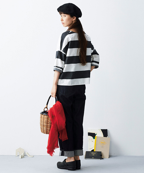 Sunny clouds（サニークラウズ）の「サニークラウズ　ブカジーンズ＜レディース＞（デニムパンツ・レディース・ダークインディゴブルー・61/70/58/73/67/64）」の4枚目の写真