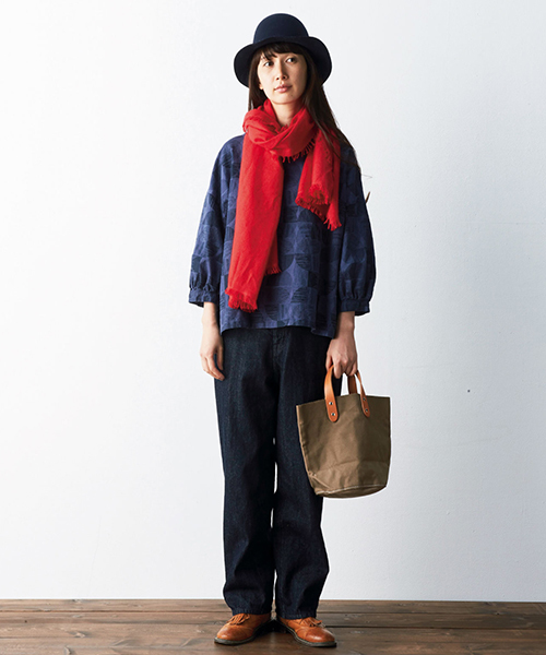 Sunny clouds（サニークラウズ）の「サニークラウズ　ブカジーンズ＜レディース＞（デニムパンツ・レディース・ダークインディゴブルー・61/70/58/73/67/64）」の8枚目の写真