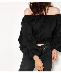 SLY | CHECK BALLOON SLEEVE TOPS(Tシャツ/カットソー)