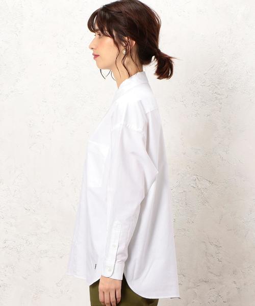 GYMPHLEX（ジムフレックス）の「[ジムフレックス]Gymphlex CB ボタンダウン ワイドシャツ ホワイト ◆（シャツ/ブラウス・レディース・ホワイト・FREE）」の9枚目の写真