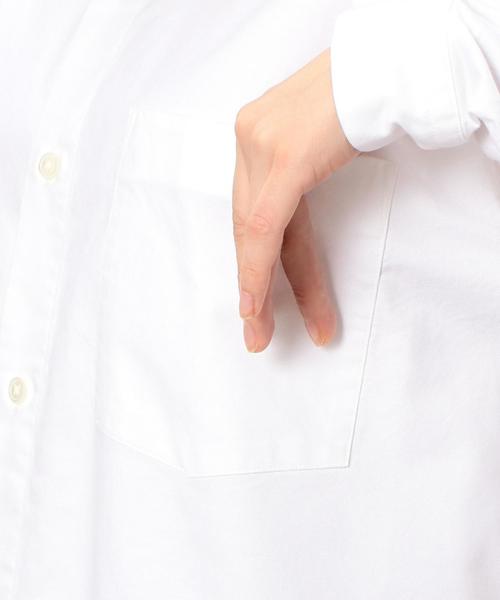 GYMPHLEX（ジムフレックス）の「[ジムフレックス]Gymphlex CB ボタンダウン ワイドシャツ ホワイト ◆（シャツ/ブラウス・レディース・ホワイト・FREE）」の6枚目の写真