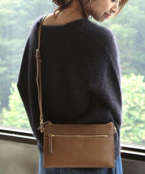 BEAUTY&YOUTH UNITED ARROWS（ビューティーアンドユースユナイテッドアローズ）の「BY∴ フェイクレザージップサコッシュ（ショルダーバッグ・レディース・ブラック/ブラウン/モカ・FREE）」の7枚目の写真