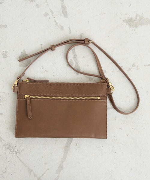 BEAUTY&YOUTH UNITED ARROWS（ビューティーアンドユースユナイテッドアローズ）の「BY∴ フェイクレザージップサコッシュ（ショルダーバッグ・レディース・ブラック/ブラウン/モカ・FREE）」の8枚目の写真
