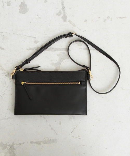 BEAUTY&YOUTH UNITED ARROWS（ビューティーアンドユースユナイテッドアローズ）の「BY∴ フェイクレザージップサコッシュ（ショルダーバッグ・レディース・ブラック/ブラウン/モカ・FREE）」の9枚目の写真