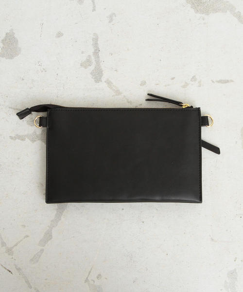 BEAUTY&YOUTH UNITED ARROWS（ビューティーアンドユースユナイテッドアローズ）の「BY∴ フェイクレザージップサコッシュ（ショルダーバッグ・レディース・ブラック/ブラウン/モカ・FREE）」の10枚目の写真