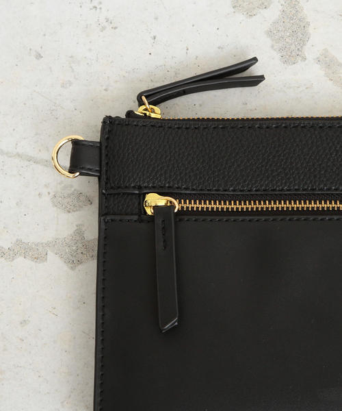 BEAUTY&YOUTH UNITED ARROWS（ビューティーアンドユースユナイテッドアローズ）の「BY∴ フェイクレザージップサコッシュ（ショルダーバッグ・レディース・ブラック/ブラウン/モカ・FREE）」の11枚目の写真