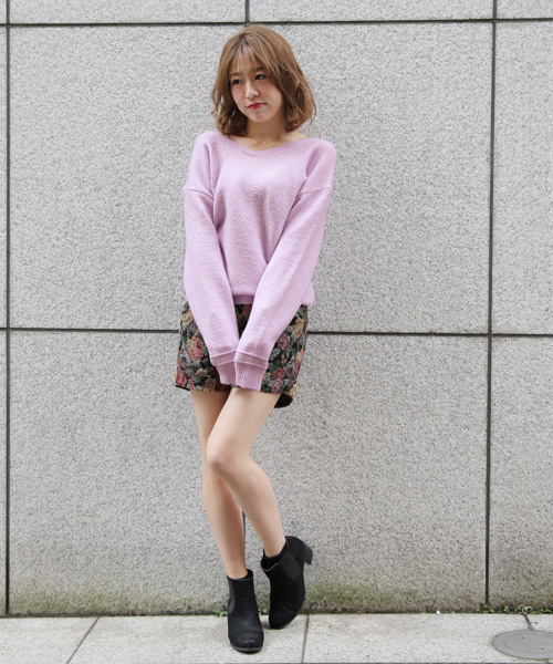 apres jour（アプレジュール）の「やわらかVネックスソラインニット【ZOZOTOWN限定アイテム】（ニット/セーター・レディース・オフホワイト/イエロー/ラベンダー・フリー）」の11枚目の写真