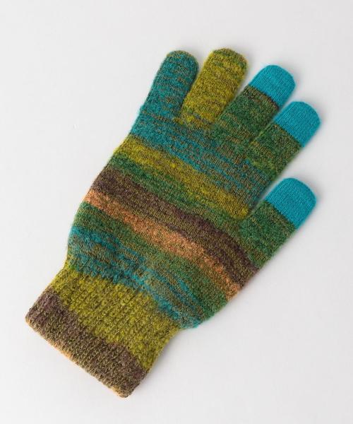 EVOLG（エヴォログ）の「[エヴォログ] ▲SC EVOLG AZTECA グローブ / 手袋 ＜タッチパネル対応＞ ◆（手袋・メンズ・ダークブラウン/オレンジ/ダークグリーン・FREE）」の5枚目の写真