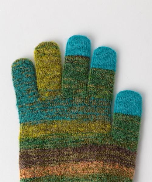 EVOLG（エヴォログ）の「[エヴォログ] ▲SC EVOLG AZTECA グローブ / 手袋 ＜タッチパネル対応＞ ◆（手袋・メンズ・ダークブラウン/オレンジ/ダークグリーン・FREE）」の6枚目の写真