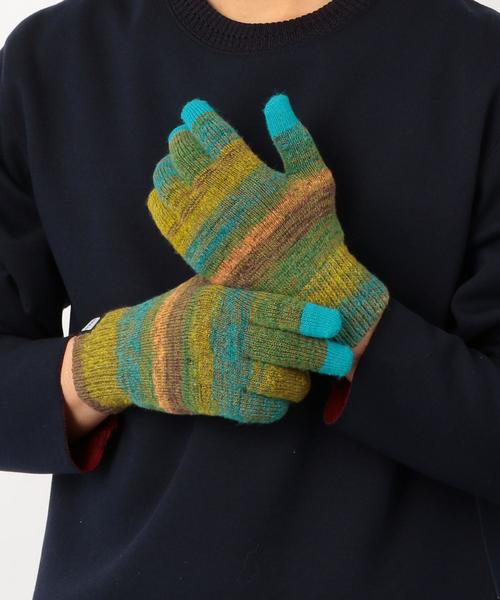 EVOLG（エヴォログ）の「[エヴォログ] ▲SC EVOLG AZTECA グローブ / 手袋 ＜タッチパネル対応＞ ◆（手袋・メンズ・ダークブラウン/オレンジ/ダークグリーン・FREE）」の9枚目の写真