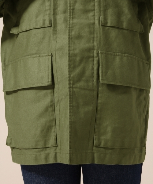 LOWRYS FARM（ローリーズファーム）の「バックサテンミリタリージャケット　782384 （ミリタリージャケット・レディース・カーキ/カモフラージュ・MEDIUM/LARGE）」の11枚目の写真