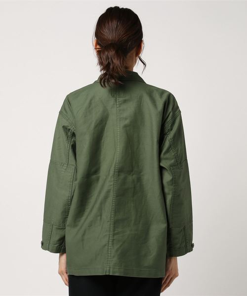 LOWRYS FARM（ローリーズファーム）の「バックサテンミリタリージャケット　782384 （ミリタリージャケット・レディース・カーキ/カモフラージュ・MEDIUM/LARGE）」の19枚目の写真