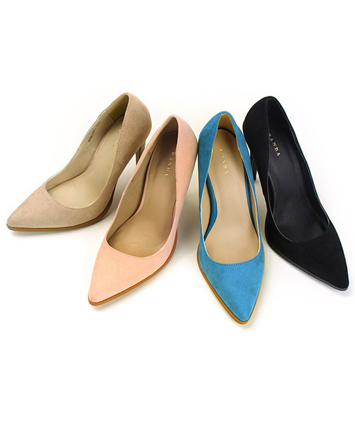 RANDA（ランダ）の「ポインテッドトゥハイヒールパンプス（パンプス・レディース・ベージュ/ブルー/ピンク/ブラック・22.5/24/23/23.5/25/24.5/25.5/22）」の10枚目の写真