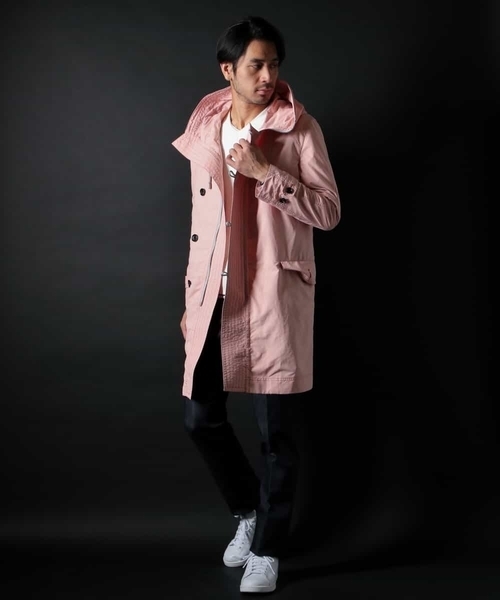 MICHEL KLEIN HOMME   （ミッシェルクランオム）の「フーデットコート DICROS（その他アウター・メンズ・ライトグレー/ミント・46/48/51/44/52）」の3枚目の写真