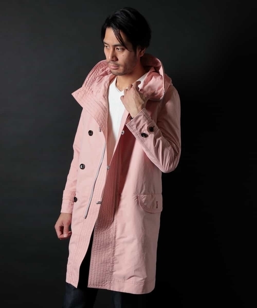 MICHEL KLEIN HOMME   （ミッシェルクランオム）の「フーデットコート DICROS（その他アウター・メンズ・ライトグレー/ミント・46/48/51/44/52）」の5枚目の写真