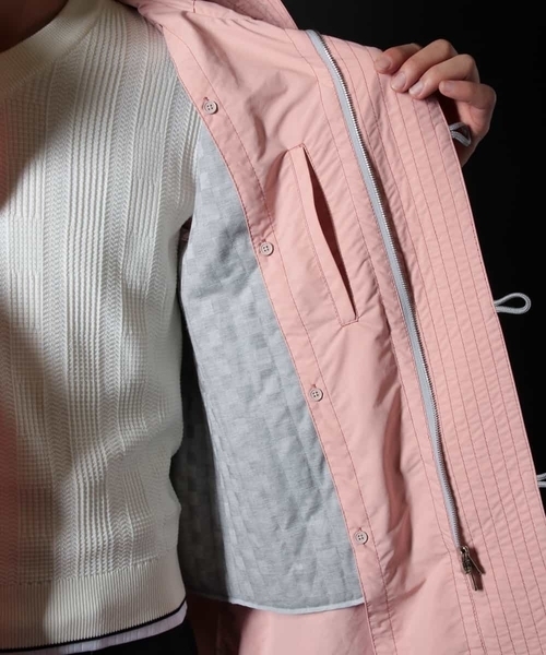 MICHEL KLEIN HOMME   （ミッシェルクランオム）の「フーデットコート DICROS（その他アウター・メンズ・ライトグレー/ミント・46/48/51/44/52）」の18枚目の写真