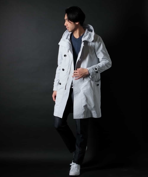 MICHEL KLEIN HOMME   （ミッシェルクランオム）の「フーデットコート DICROS（その他アウター・メンズ・ライトグレー/ミント・46/48/51/44/52）」の19枚目の写真