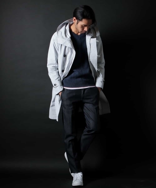 MICHEL KLEIN HOMME   （ミッシェルクランオム）の「フーデットコート DICROS（その他アウター・メンズ・ライトグレー/ミント・46/48/51/44/52）」の20枚目の写真