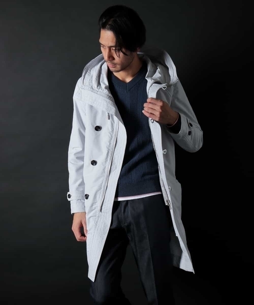 MICHEL KLEIN HOMME   （ミッシェルクランオム）の「フーデットコート DICROS（その他アウター・メンズ・ライトグレー/ミント・46/48/51/44/52）」の22枚目の写真