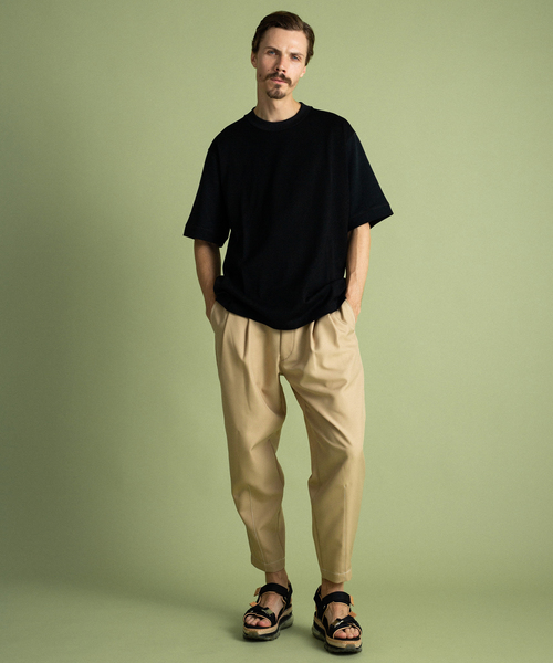 UNITED TOKYO(ユナイテッドトウキョウ)の「ニットドッキングカットソー(Tシャツ/カットソー・メンズ・ホワイト/ブラック/マルチ・1/2/3)」の9枚目の写真