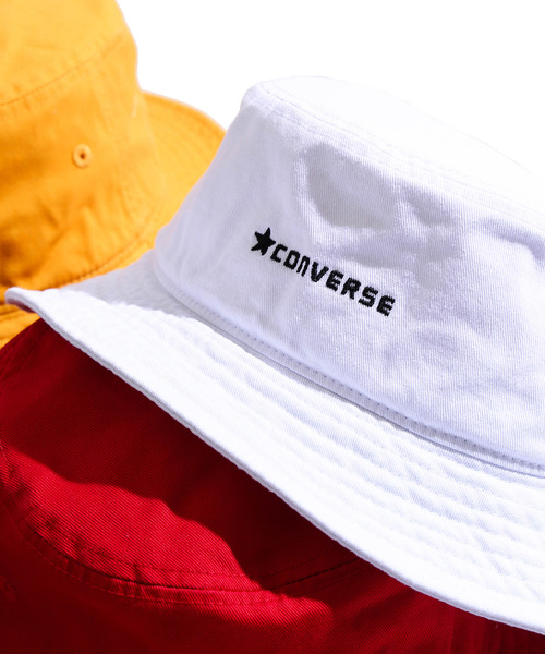 CONVERSE（コンバース）の「∴WEGO/CONVERSE別注バケットハット（ハット・メンズ・ホワイト/ブラック/レッド/ピンク/マスタード・FREE）」の2枚目の写真