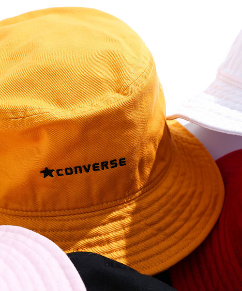 CONVERSE（コンバース）の「∴WEGO/CONVERSE別注バケットハット（ハット・メンズ・ホワイト/ブラック/レッド/ピンク/マスタード・FREE）」の4枚目の写真