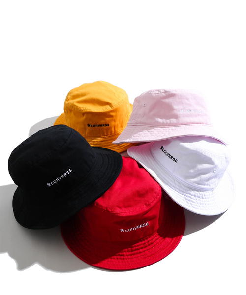 CONVERSE（コンバース）の「∴WEGO/CONVERSE別注バケットハット（ハット・メンズ・ホワイト/ブラック/レッド/ピンク/マスタード・FREE）」の6枚目の写真