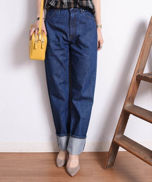 SHIPS(シップス)の「Urvin: ウォッシュデニム(デニムパンツ・レディース・ロイヤルブルー・SMALL/MEDIUM/LARGE)」の1枚目の写真
