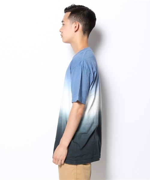 WHO'S WHO gallery(フーズフーギャラリー)の「グラデーションT(Tシャツ/カットソー・メンズ・ブラック/ネイビー/ライトグレー・MEDIUM/LARGE)」の4枚目の写真