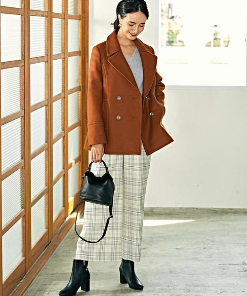 green label relaxing（グリーンレーベルリラクシング）の「◆FM サキソニー ハイウエスト ワイド パンツ ◆（その他パンツ・レディース・ブラック/モカ/ライトグレー/ワインレッド/ピンク/その他2/ベージュ/その他1・36/38/44/34/40/42）」の21枚目の写真