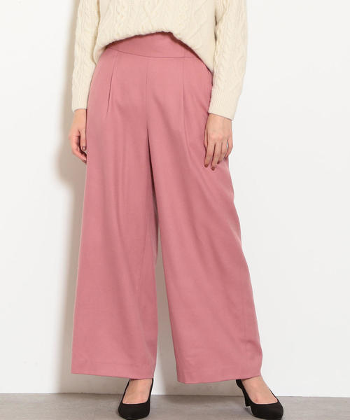 green label relaxing（グリーンレーベルリラクシング）の「◆FM サキソニー ハイウエスト ワイド パンツ ◆（その他パンツ・レディース・ブラック/モカ/ライトグレー/ワインレッド/ピンク/その他2/ベージュ/その他1・36/38/44/34/40/42）」の16枚目の写真