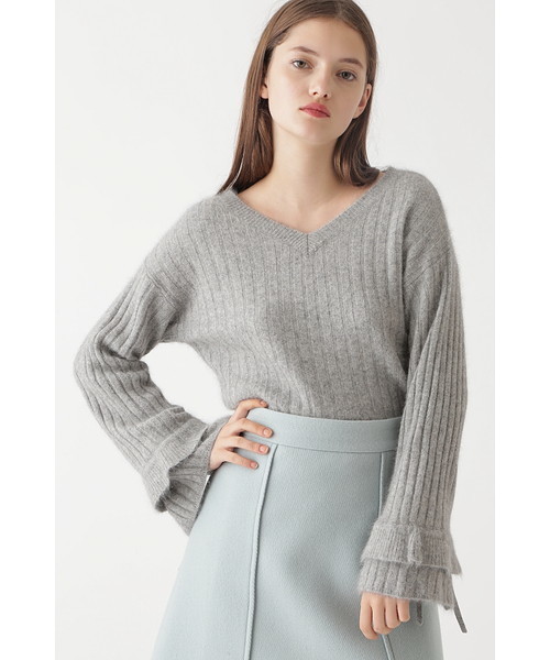 JILL STUART（ジルスチュアート）の「◆レイラワイドリブニット（ニット/セーター・レディース・ブラック/グレー/ピンク/ホワイト・FREE）」の3枚目の写真