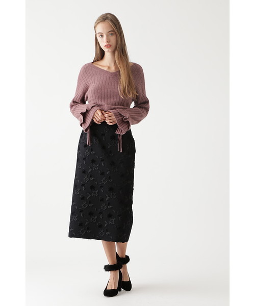 JILL STUART（ジルスチュアート）の「◆レイラワイドリブニット（ニット/セーター・レディース・ブラック/グレー/ピンク/ホワイト・FREE）」の19枚目の写真