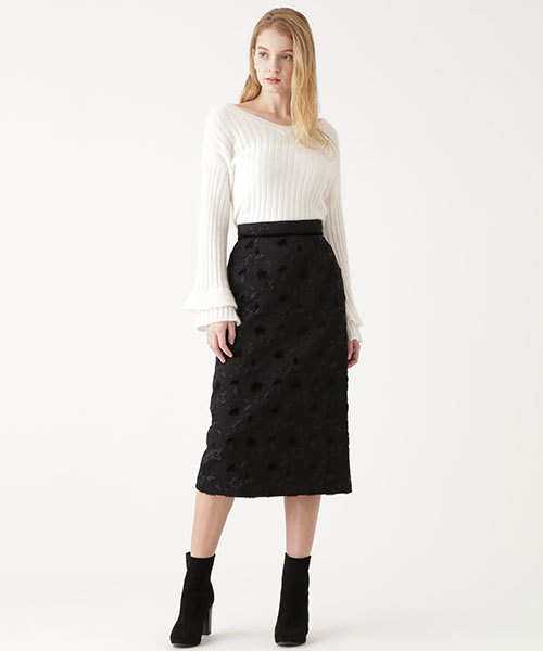 JILL STUART（ジルスチュアート）の「◆レイラワイドリブニット（ニット/セーター・レディース・ブラック/グレー/ピンク/ホワイト・FREE）」の8枚目の写真