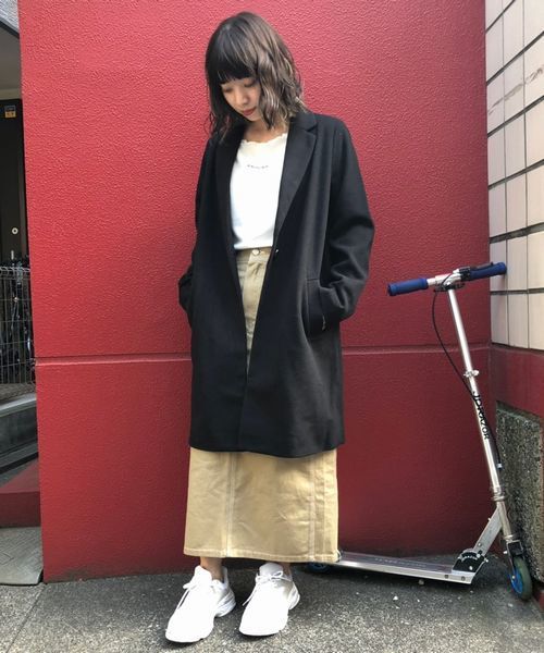 tiptop(ティップトップ)の「チェスターコート(チェスターコート・レディース・ブラック/ベージュ/ブラウン/グレー/ピンク/ダークグレー・FREE)」の10枚目の写真