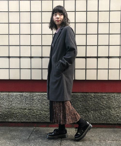 tiptop(ティップトップ)の「チェスターコート(チェスターコート・レディース・ブラック/ベージュ/ブラウン/グレー/ピンク/ダークグレー・FREE)」の13枚目の写真