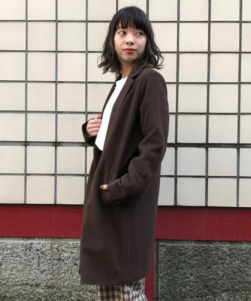 tiptop(ティップトップ)の「チェスターコート(チェスターコート・レディース・ブラック/ベージュ/ブラウン/グレー/ピンク/ダークグレー・FREE)」の11枚目の写真