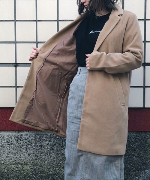 tiptop(ティップトップ)の「チェスターコート(チェスターコート・レディース・ブラック/ベージュ/ブラウン/グレー/ピンク/ダークグレー・FREE)」の20枚目の写真