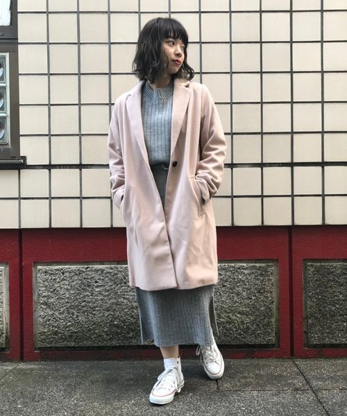 tiptop(ティップトップ)の「チェスターコート(チェスターコート・レディース・ブラック/ベージュ/ブラウン/グレー/ピンク/ダークグレー・FREE)」の18枚目の写真